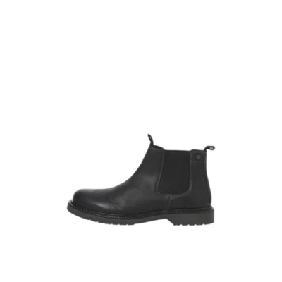 Afbeelding van Jack &amp; Jones Jfwleyton Korte laarzen, Heren, Maat: 42, Pirate black Leer