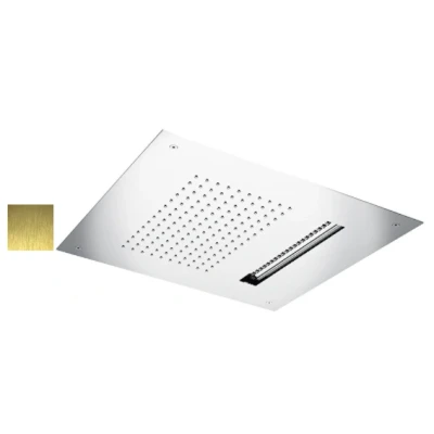 Afbeelding van SB Wire Temptation XL Regendouche inbouw 2 straals PVD Goud 1208955679