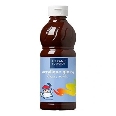 Afbeelding van Lefranc Bourgeois Acryl Glossy 500 ml Chocolade