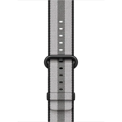 Afbeelding van Apple origineel Woven Nylon Watch 42mm / 44mm 45mm 49mm Black MQVR2ZM/A