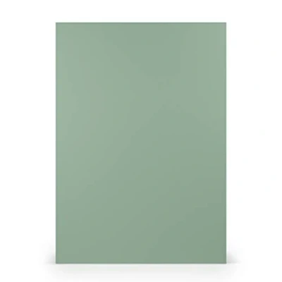 Afbeelding van PAPERADO 50 stuks knutselkarton DIN A4 eucalyptus groen geribbeld 220 g/m² dik knutselpapier 29,7 x 21 cm voor perfect knutselen