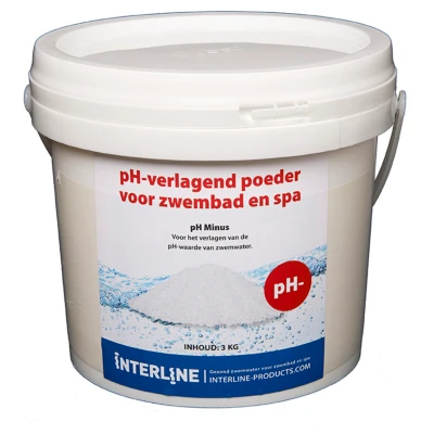 Afbeelding van Interline PH Minus 3 Kg Transparant Zwembad Schoonmaak