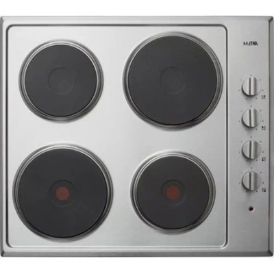 Afbeelding van ETNA KE158RVS Elektrische kookplaat Inbouw 4 kookzones 58 cm RVS 2 fasen