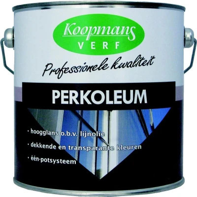 Afbeelding van Koopmans Perkoleum Hoogglans Dekkend Ready Mixed 2,5 ltr 237 antiekrood Buitengevel &amp; Tuin
