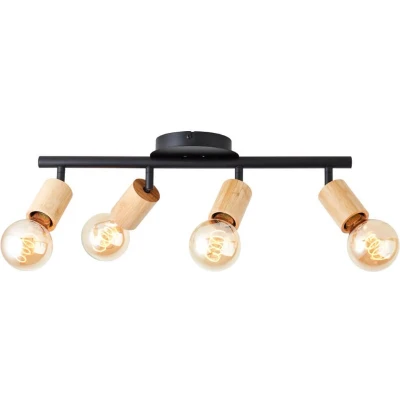 Afbeelding van Brilliant Tiffany 99683/76 Plafondspot E27 28 W Zwart (mat), Natuur