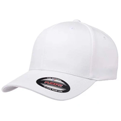 Afbeelding van Flexfit Athletische baseballpet voor heren, pet Wit.
