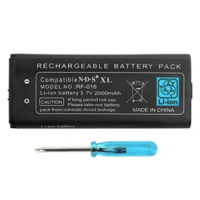 Afbeelding van OSTENT Oplaadbare lithium ion batterij 2000 mAh + gereedschapsset compatibel met Nintendo NDSiLL NDSiXL