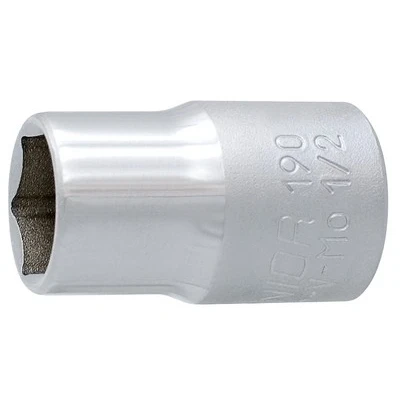 Afbeelding van UNIOR 600868 Steeksleutelelement 1/2 Zeskant ISO 1456:2009, 2725 1, DIN 3124 27 Chroom vanadium staal, Molybdeenstaal