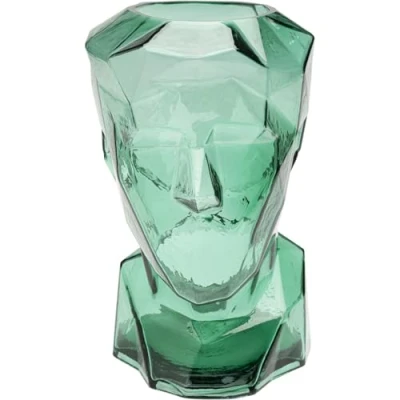 Afbeelding van Vaas Prisma gezicht groen 30cm Kare Design