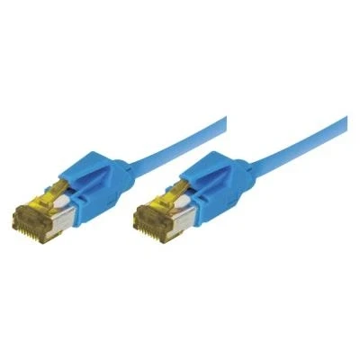 Image de Cordon Patch Rj45 S/ftp cat 6a Lsoh Snagless Bleu 2 m