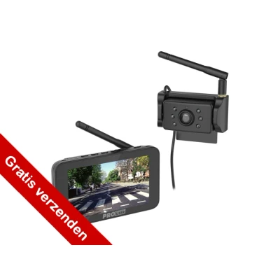 Afbeelding van Pro user DRC5040 Draadloze Digitale Achteruitrijcamera Zwart Audio &amp; Video