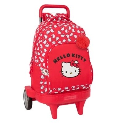 Afbeelding van Schoolrugzak Hello Kitty Iconic Wit Rood 33 x 45 22 cm