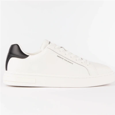 Afbeelding van Armani Exchange Sneakers laag, Heren, Maat: 43, Bianco nero Hoogwaardig imitatieleer