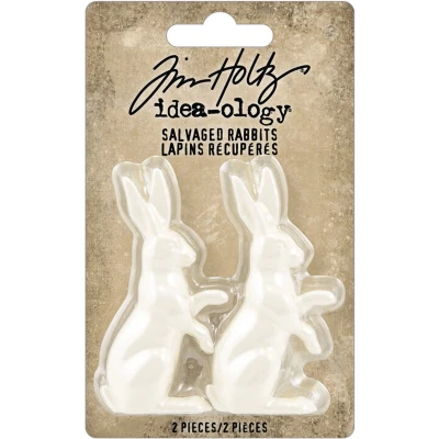 Afbeelding van Idea ology Tim Holtz Salvaged Rabbits (2pcs) (TH94303)