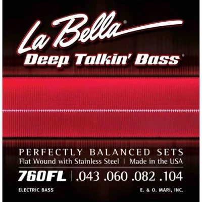 Image de Labella 760FL Jeu de cordes basse électrique Deep Talkin&#039; Bass Flats 43 104
