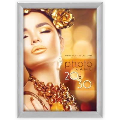 Afbeelding van ZEP Kunststof Fotolijst Wales Zilver voor foto 20x30 WT23S