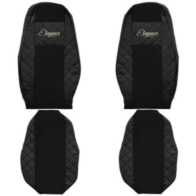 Afbeelding van F CORE Elegance FX14 BLACK Stoelhoes Zwart Met motief Kunstleer Voor