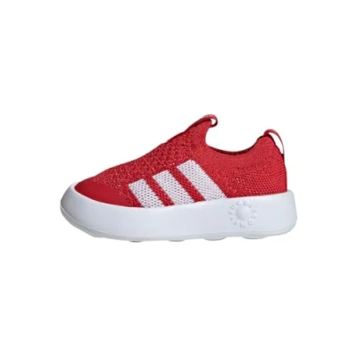 Afbeelding van adidas Performance Bubblecomfy Unisex Hardloopschoenen voor op de weg kinderen, Maat: 20, Better scarlet/footwear white/core black Textiel