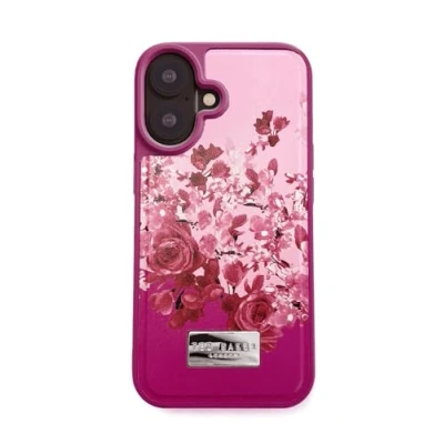 Afbeelding van Ted Baker Verstrooide bloemen inleg harde hoes voor iPhone 16 compatibel met Magsafe roze