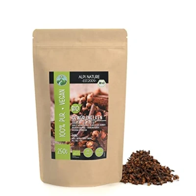 Image de Alpi Nature Clou de Girofle bio 250g, Clous Entiers Séchés, Épice Cuisine