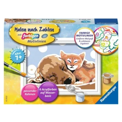 Afbeelding van Ravensburger Schilderen op nummer, 20055, dierliefde, kinderen vanaf 9 jaar, 20055