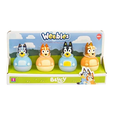 Image de Jouets à bascule Giochi Preziosi Weebles Bluey Coffret 4 personnages Modèle aléatoire
