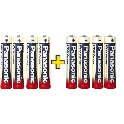 Afbeelding van Panasonic Pro Power 4+4 gratis AAA batterij (potlood) Alkaline 1.5 V 8 stuk(s)