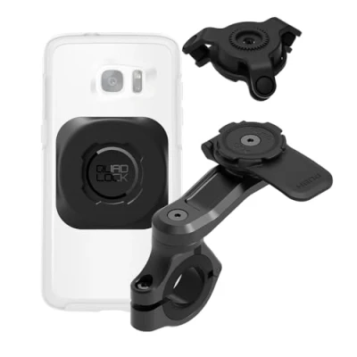 Afbeelding van Quad Lock Motorfietsstuurtelefoonhouder met trillingsdemper en universele MAG adapter
