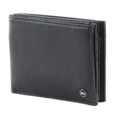 Afbeelding van MANDARINA DUCK Leren Portemonnee Downtown Wallet Navy Donkerblauw