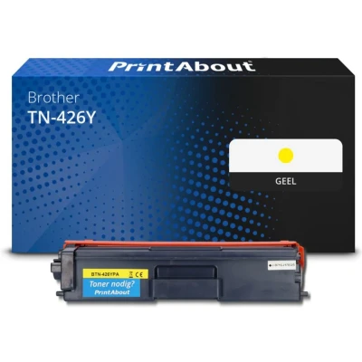 Afbeelding van Huismerk Brother TN 426Y Toner Geel Extra hoge capaciteit