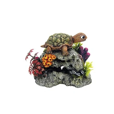 Afbeelding van Nobby ornament schildpad op rots 13,5 x 8,5 10,7 cm
