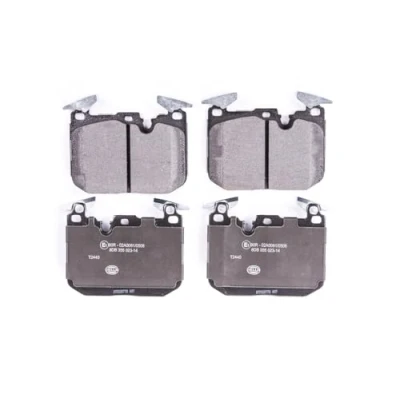 Afbeelding van HELLA 8DB 355 023 141 Remblokkenset Geschikt voor slijtage waarschuwingscontact Met balansgewichten BMW: 3 Saloon, Touring, 4 Gran Coupe