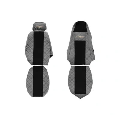 Afbeelding van F CORE Elegance FX03 GRAY Stoelhoes Grijs Met motief Kunstleer Voor