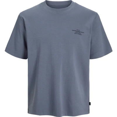 Afbeelding van Jack &amp; Jones Premium Jprblachad SS CREW NECK SN Tshirt print, Heren, Maat: Large, Flint stone