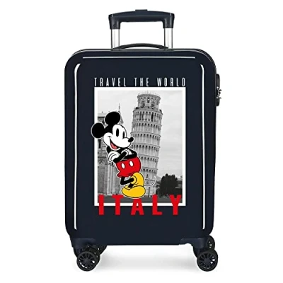 Afbeelding van Disney Mickey &amp; Minnie Trip To... kofferset, één maat, Italië blauw, Talla única, cabinekoffer, Handbagage