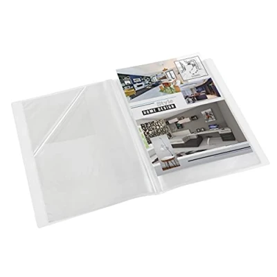 Image de Porte Vues reliure A3 en plastique 40 20 pochettes Couverture Incolore Viquel Transparent