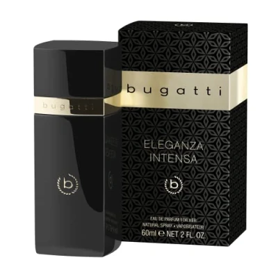 Afbeelding van bugatti Eleganza Intensa eau de parfum voor dames, 60 ml, sensueel alle leeftijden en gelegenheden, romantische combinatie van perzik, framboos, lelietje dalen