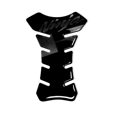Afbeelding van Kawasaki Ninja Racing Logo 3D zelfklevende tankbescherming voor motorfietsen, zwart, 19 x 13 cm