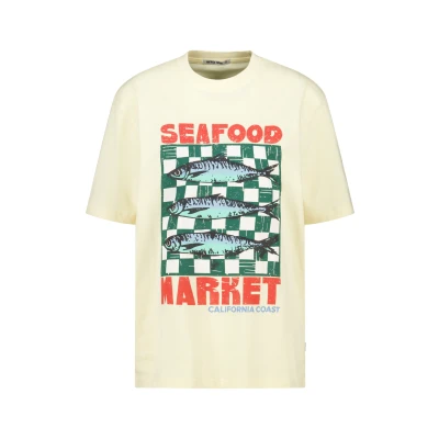 Afbeelding van America Today Elissa Tshirt print, Dames, Maat: XS, Yellow