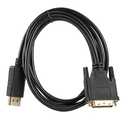 Afbeelding van PremiumCord DisplayPort naar DVI adapterkabel m/5m, DP 1.tot 1,65Gbps, compatibel met Full HD 1080P 60Hz video, zwart