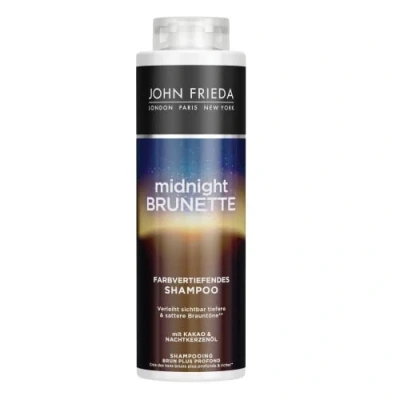 Afbeelding van John Frieda Midnight Brunette Shampoo Voordeelgrootte: 500 ml Kleurdiepte Haartype: bruin, bruin Cabinetmaat