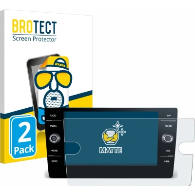 Afbeelding van BROTECT Screenprotector voor Volkswagen T Roc 2017 2019 Discover Media 8&quot; Folie Beschermfolie matte (2 Stuks)