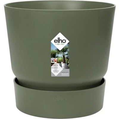 Afbeelding van Greenville rond 30 bloempot blad groen buiten dia. 29,5 x h 27,8 cm elho