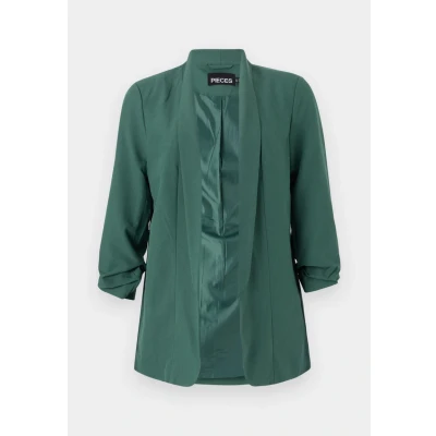 Afbeelding van Pieces Pcbosella 3/4 Blazer, Dames, Maat: Medium, Trekking green