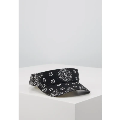 Afbeelding van Urban Classics Bandana Print Visor Unisex Pet, Heren, Maat: One Size, Black