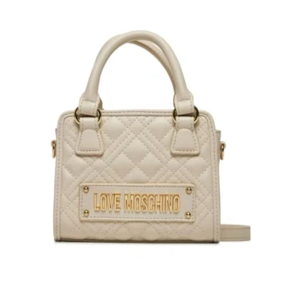Afbeelding van Love Moschino Quilted BAG Handtas, Dames, Maat: One Size, Avorio