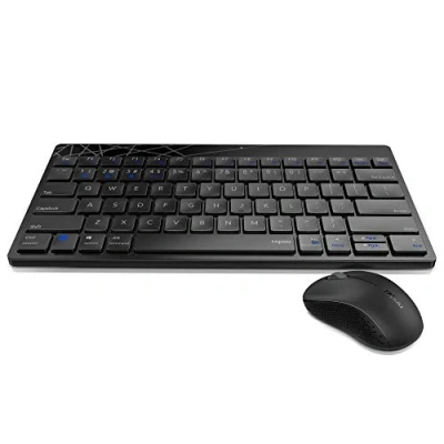 Afbeelding van Rapoo Draadloze Combo Set Toestenbord En Muis Multi Mode 8000M Zwart Qwerty Us