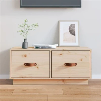Afbeelding van vidaXL Tv meubel 80x34x35 cm massief grenenhout