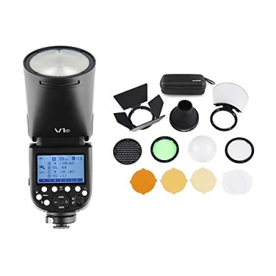 Afbeelding van Godox V1C Professional Camera Flash Speedlite Speedlight Round Head Wireless 2.4G Vervanging voor Canon EOS Series 1500D 3000D 5D Mark lll ll for Wedding Portrait Studio Photography
