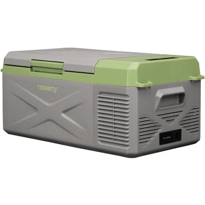 Afbeelding van Steamy E Single Zone Elektrische Compressor Koelbox 16 liter 12V en 230V voor auto camping Grijs